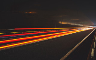 Highway night longexposure futuristic detailed - futurism free wallpaper
