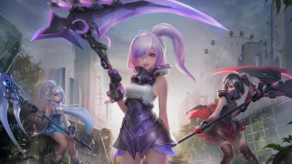 City women axe armor fan - fan qi free wallpaper for desktop