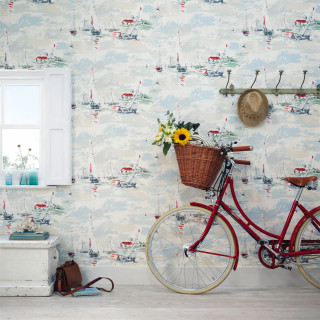 Red bicycle window basket flowers - free vintage wallpaper for tablet