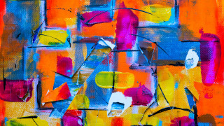 Colorful abstract shapes ultrafine brushstrokes - a colorful abstract design free wallpaper