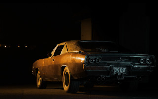 Car dark hood up lights - its hood free wallpaper