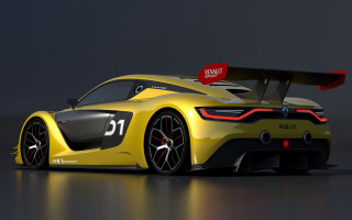 Yellow sports car red tag - roof free wallpaper for desktop