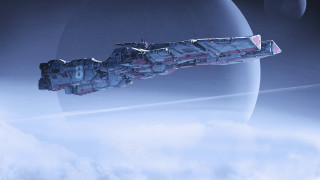 Space station clouds planet sky - free airplane wallpaper