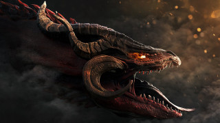 Dragon glowing eyes open mouth - a dragon free wallpaper for desktop