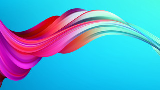 Colorful wave hair blue background - blue background free wallpaper for desktop