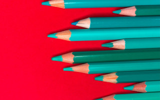 Pencils red surface background childrens - a childs free wallpaper