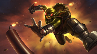 Flying cartoon hero fire hammer - a hammer free wallpaper