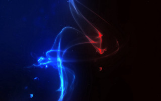 Blue red abstract swirl night - abstract background free wallpaper