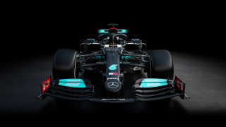 Mercedes glowing blue wheels panfuturism - the front wheel free wallpaper