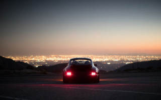 City lights night car road - the headlight free wallpaper for desktop