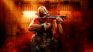 Man red smoke light cobra - a gun in a room free wallpaper