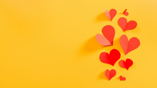 Hearts kite group shadow 3d - a kite free wallpaper