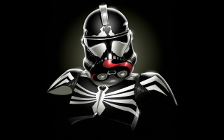 Black white costume red helmet - tie free wallpaper