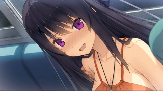 Sad girl purple eyes long - ayo free wallpaper for desktop