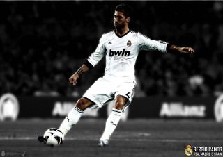 Man white uniform kicking soccer 5 - the stand free wallpaper