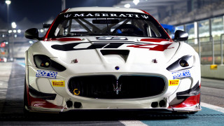 Maserati racing car night rim - the side of the car free wallpaper
