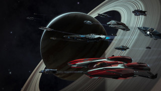 Space ships starfield planet fighter - a space free wallpaper