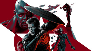 Poster man woman shield guns - their shoulder free wallpaper