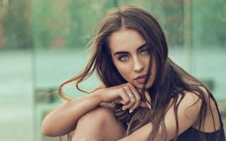 Woman long hair chair chin - annabel eyres free wallpaper for desktop