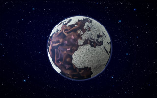 Earth planet stars night sky - eric zener free wallpaper