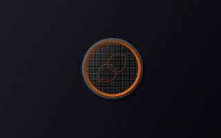 Black orange circle person center - a picture of a person free wallpaper