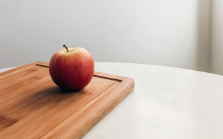 Wooden cutting board apple table - a wooden cutting board free wallpaper