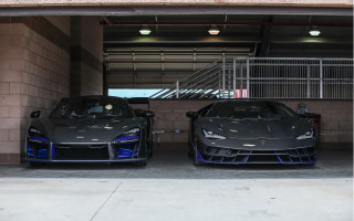 Garage staircase man symmetry puzzle - free cars wallpaper