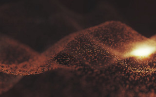 Brown light microscopic fireworks scenery - chiharu shiota free wallpaper