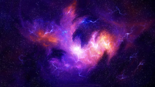 Space purple blue stars clouds 2 - nebula free wallpaper