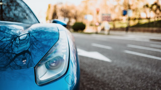 Blue sports car hood up 7 - its hood free wallpaper