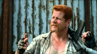 Bearded man holding gun patterned - a pattern free wallpaper