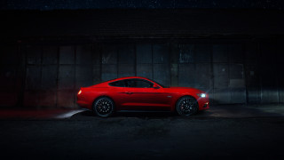 Red car dark garage cobra - david imms free wallpaper for desktop