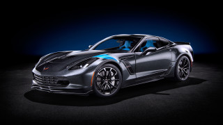 Silver sports car blue hood - hood free wallpaper