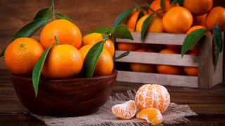 Bowl oranges wooden crate leaves - boetius adamsz bolswert free wallpaper for desktop