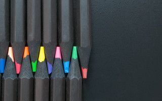 Colored pencils group ultrafine detailed - technique free wallpaper for desktop