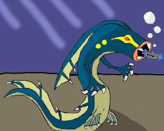 Blue dragon cartoon yellow eyes - a blue dragon free wallpaper