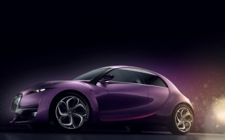 Purple car dark room light - a purple car free wallpaper for desktop