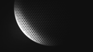 Black white circular object light - kinetic pointillism free wallpaper