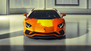 Orange sports car garage yellow - a orange sports car free wallpaper