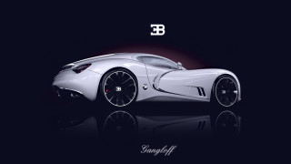 White sports car black background 3 - album cover free wallpaper