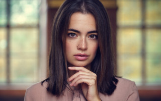 Serious asian woman portrait blackhair - charlotte harding free wallpaper