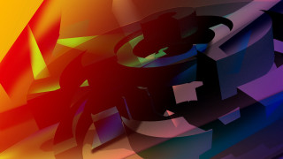 Multicolored abstract clock rainbow generative - c4d free wallpaper for desktop