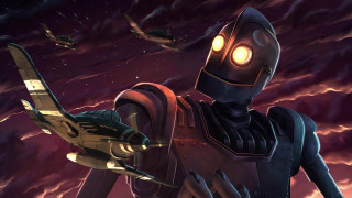 Robot light plane sky night - aaron jasinski free wallpaper