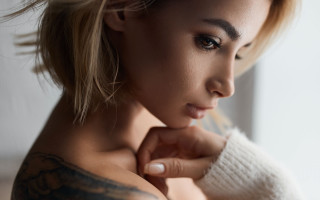 Woman tattoo arm sleeve serious - her arm free wallpaper for desktop