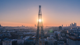 Sunset tower cityscape ferris wheel - fedot sychkov free wallpaper