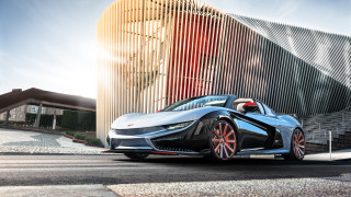 Futuristic car unreal engine render - door free wallpaper