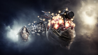 Biomechanical heart glowing hearts scissors - heart free wallpaper for desktop