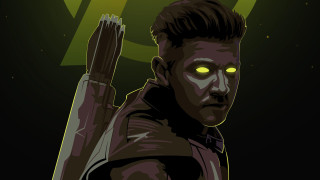 Man gun glowing eyes green - daryush shokof free wallpaper