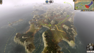 Large island map green arrows - dynamic camera angle free wallpaper