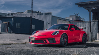 Red sports car parking lot 22 - redshift free wallpaper for desktop